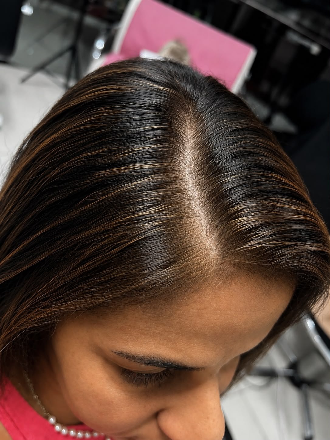 Camuflagem de cabelos brancos na JM Beauty